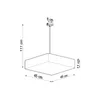 Lampa wisząca HORUS 45 czarny